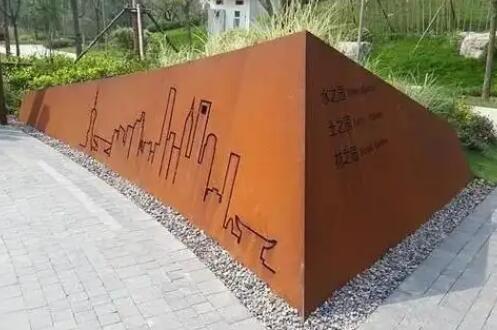 铁山港耐候钢挡土墙